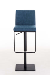 TPFLiving Barhocker Panda Gestell Schwarz Stoff